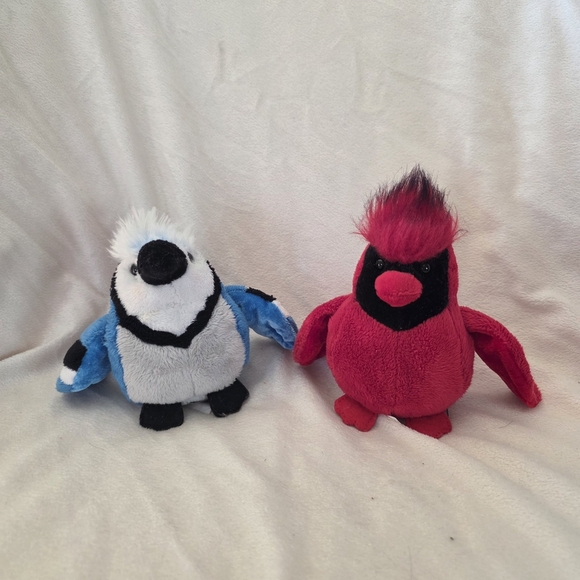Webkinz Lil Kinz Bird Set - Blue Jay & Cardinal - Picture 1 of 10